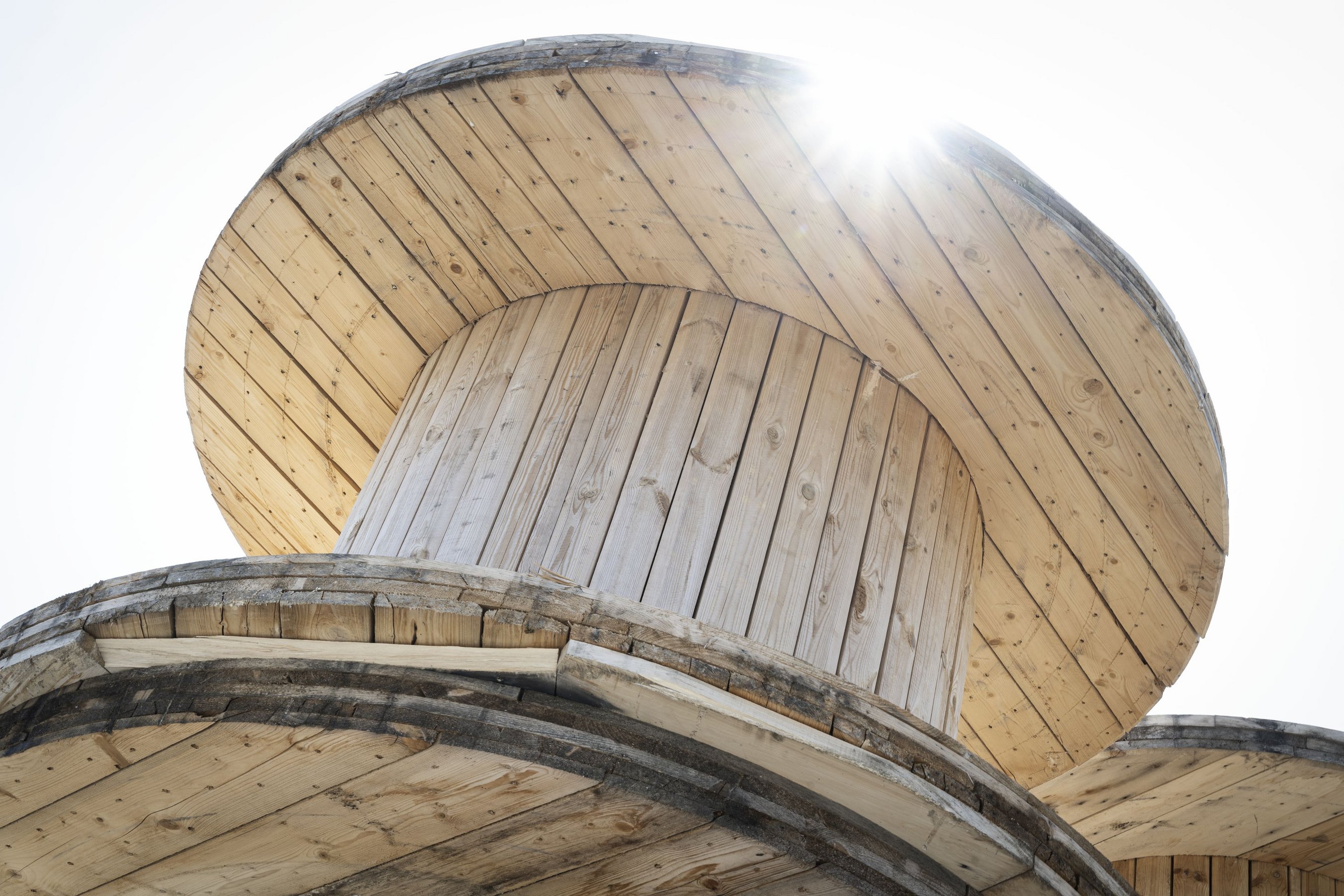 Cable drum outdoor warehouse