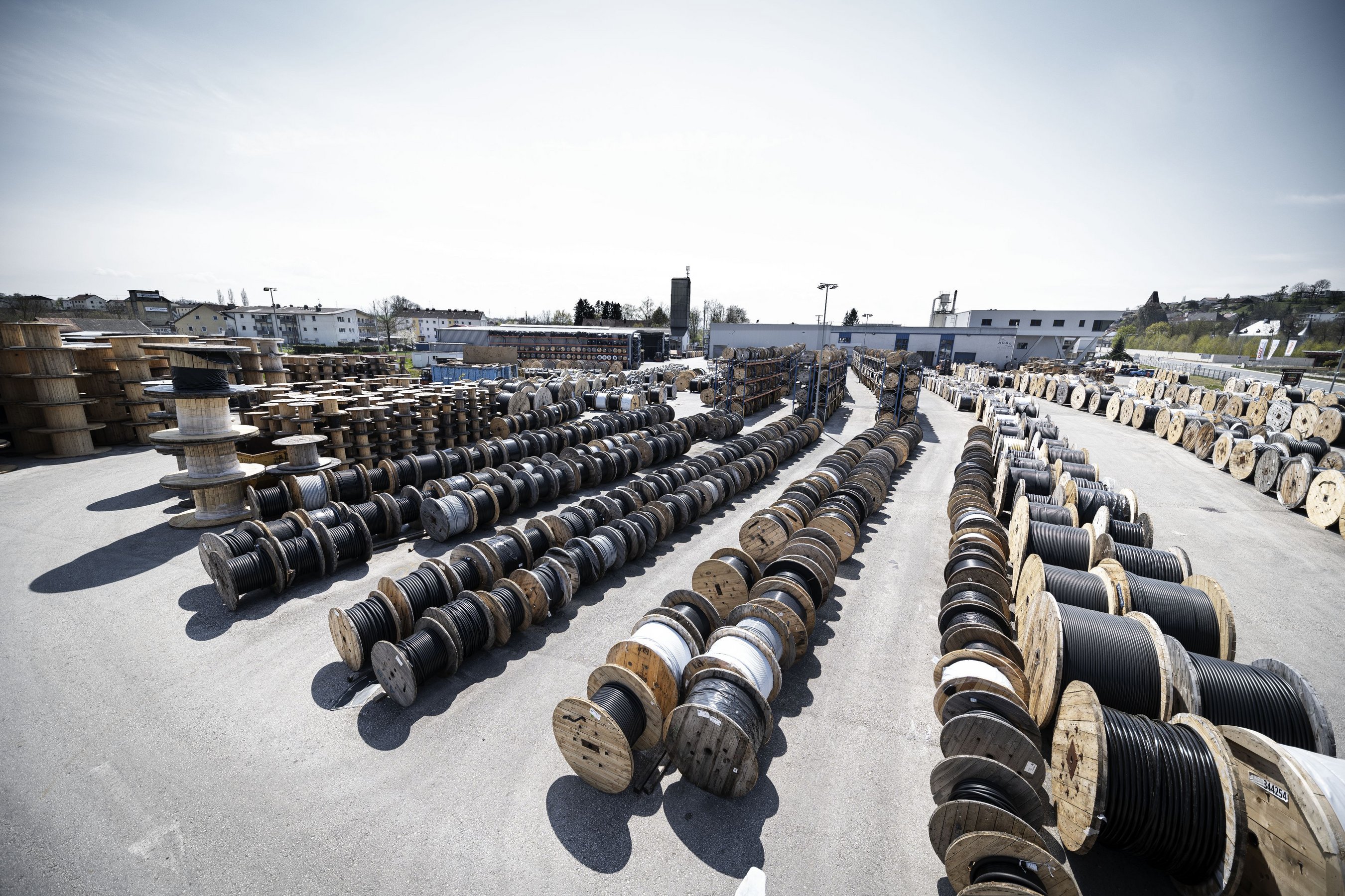 Panorama outside warehouse